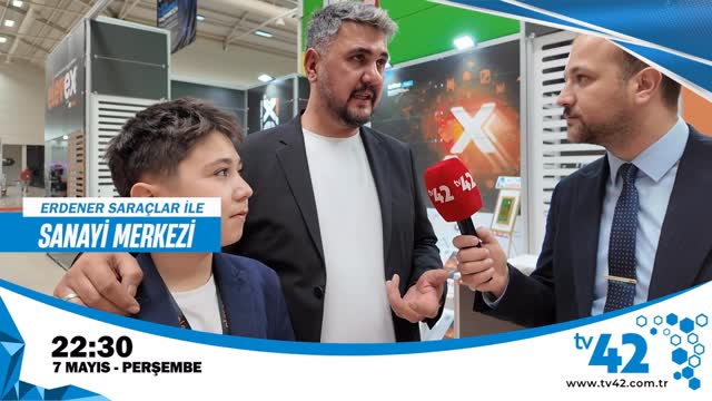 Erdener Saraçlar’ın hazırlayıp sunduğu Sanayi Merkezi Programı Elevex 2026 Asansör Ve Teknolojileri Fuarının detaylarını ekrana getiriyor.